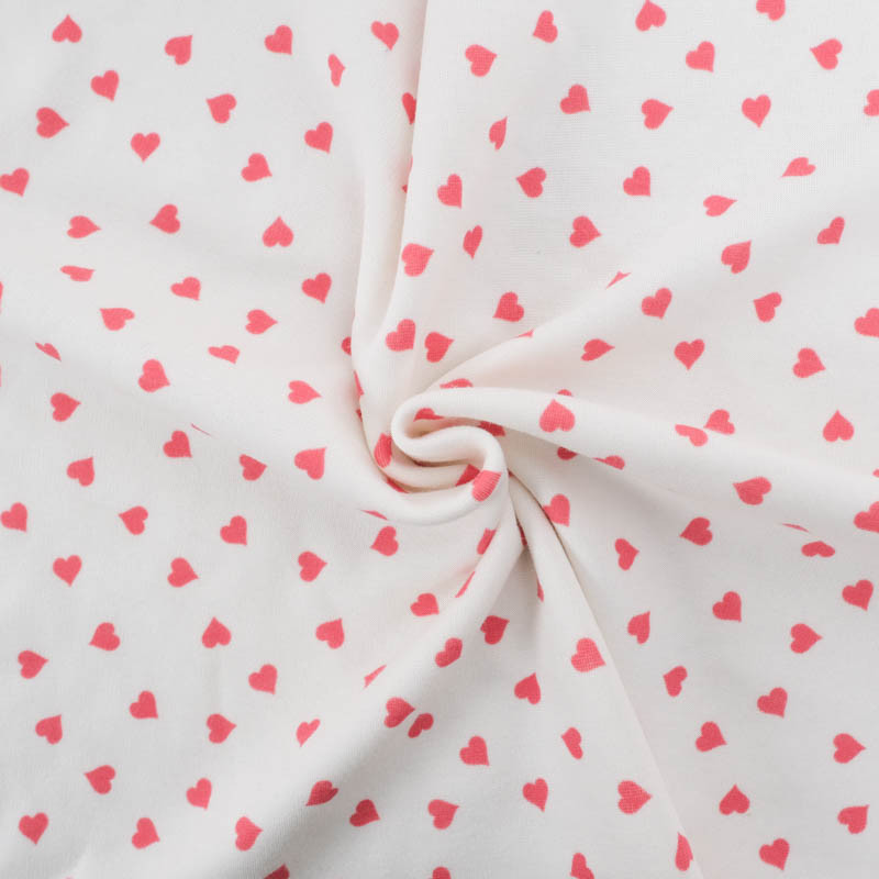 Sweat Imprimé Coeurs Rouges Envers Doudou - Maison Klem